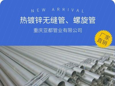 重慶廠家直銷鍍鋅無(wú)縫管