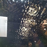 中國紅鏡面大水波紋不銹鋼板免費(fèi)拿樣大中小水波紋板不銹鋼壓花板
