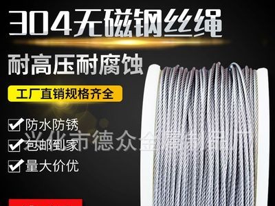 廠家批發(fā) 304 0.6mm穿珠鋼絲線 細(xì)精密飾品漁具鋼絲線鋼絲繩