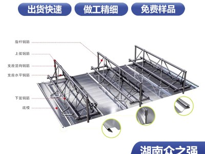 湖南長沙 鋼筋桁架樓承板鍍鋅q235 防銹膜樓層板自承式 規(guī)格齊全