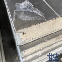 甘藍 不銹鋼潮濕冷庫保溫板 聚氨酯一體發(fā)泡保溫夾芯板