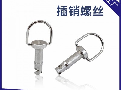 定制CNC加工不銹鋼吊環(huán)快拆螺絲 數(shù)控異型螺釘手柄卡銷插銷螺絲