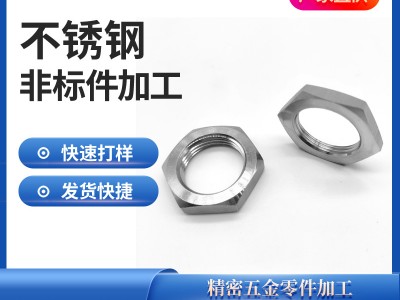 304不銹鋼薄型六角螺母非標多規(guī)格加工定制薄型螺母