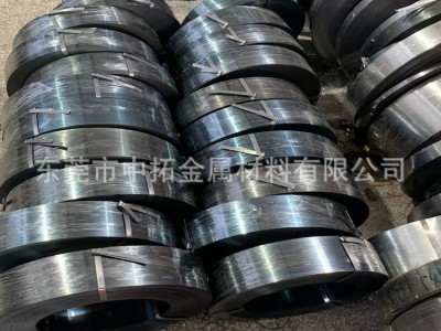 SK5高彈性彈簧鋼 SK5淬火發(fā)藍(lán)彈簧鋼帶 厚度0.1-3.0mm精密分條