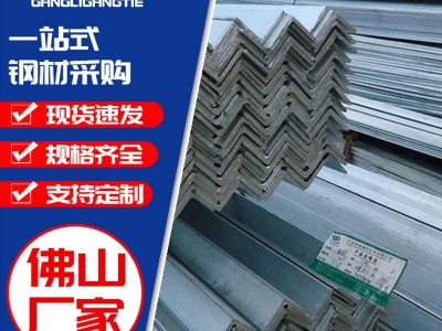 佛山現(xiàn)貨鍍鋅角鋼接地極花邊沖孔角鐵 帶孔角鋼萬能鍍鋅角鐵 Q235B