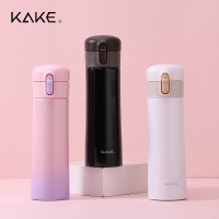 KAKE 304不銹鋼保溫杯 辦公水杯創(chuàng)意家用時(shí)尚茶杯彈跳雙層保溫杯