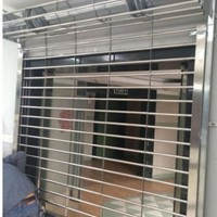 銀行用不銹鋼鏈條通風(fēng)卷簾門 防盜不銹鋼卷簾門 防盜卷閘門批發(fā)