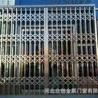 不銹鋼拉閘門 廠家直發(fā)推拉閘門 不銹鋼伸縮門倉(cāng)庫(kù)通風(fēng)推拉門