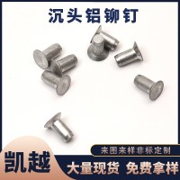 批發(fā)沉頭鋁鉚釘 鋁制實(shí)心鉚釘 平帽鋁釘 錐型平頭柳釘 可支持