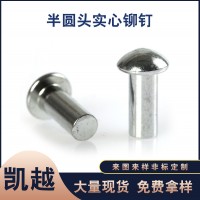 廠(chǎng)家批發(fā)圓頭鉚釘實(shí)心鐵鉚釘半圓頭實(shí)心銅鉚釘 鋁鉚釘 不銹鋼釘